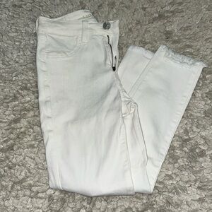 American Eagle Ne(x)t Level Stretch White Hi-Rise Crop Jegging